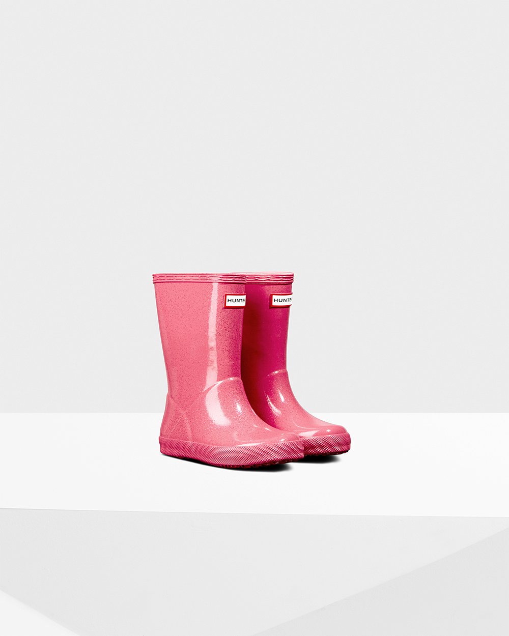 Kids Rain Boots - Hunter Original First Classic Starcloud (87LPFJBCV) - Pink